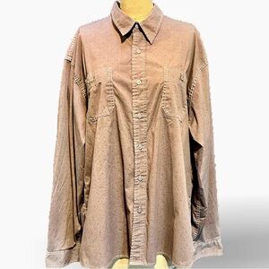 VINTAGE Wrangler western style button down shirt earthy cowboy ranch 90s‎ y2k